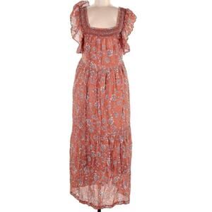 Free People Bonita Floral Printed Medium Midi Dress